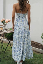 Floral Halter Neck Tiered Maxi Dress (11)