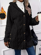 Full Size Button-down Hooded Outerwear Plus (12)