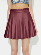 Ruched Mini Skirt Zipper (7)