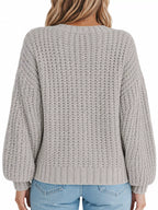 Full Size Chunky Knit Button-down Cardigan Plus (39)