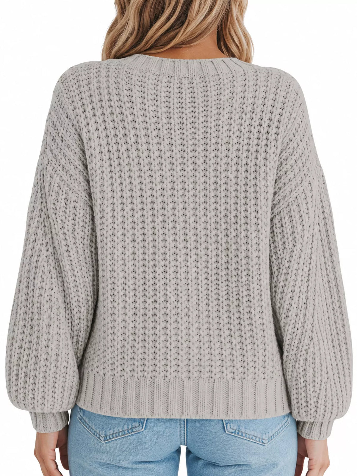 Full Size Chunky Knit Button-down Cardigan Plus (39)