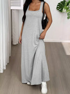 Scoop Neck Cami Maxi Dress Set (2)