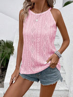 Openwork Grecian Neck Tank (12)
