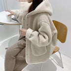 Faux Shearling Hooded Jacket photo 4