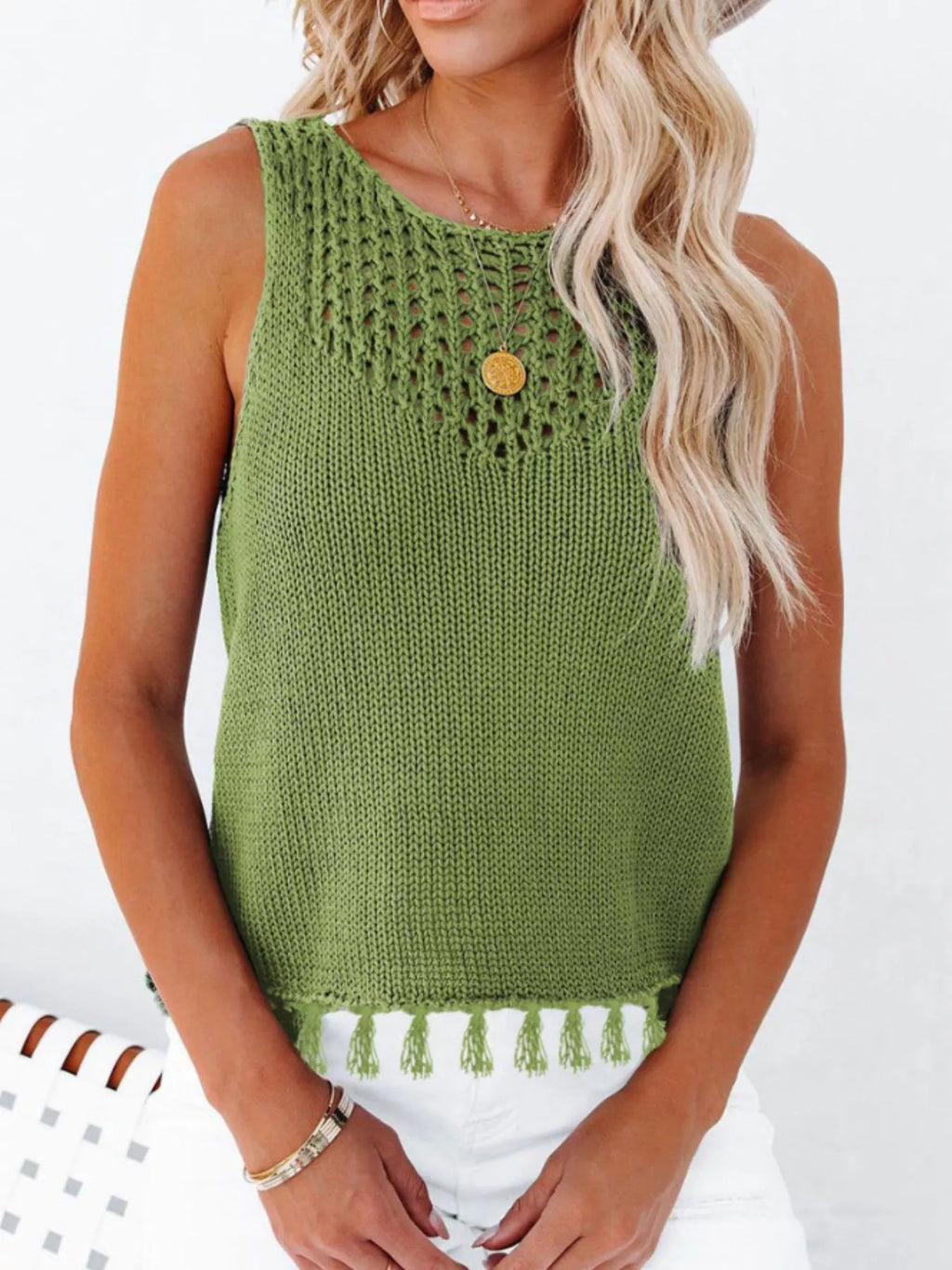 Tassel Knit Tank (2)
