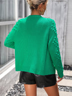 Open Front Long Sleeve Cardigan (2)