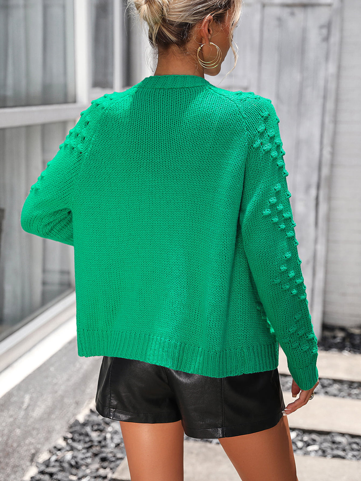 Open Front Long Sleeve Cardigan (2)