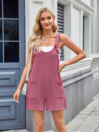 Knotted Wide Strap Scoop Neck Overalls (20)