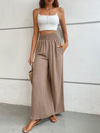 Wide Waistband Relax Fit Long Pants (18)