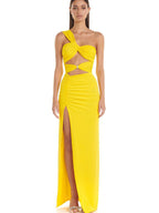 Twist Wrap Chest Solid Color Dress photo 9