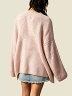 V-neck Button-down Knit Cardigan (10)