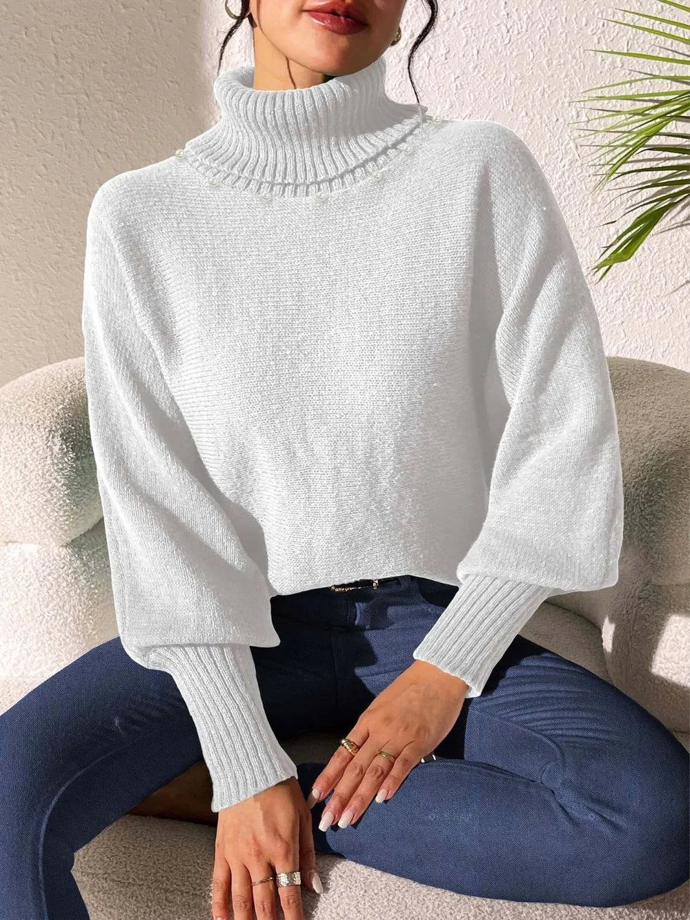 Turtleneck Long Sleeve Sweater (7)