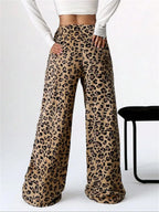 Leopard Wide Leg Plush Pants (2)