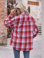 Plaid Button-down Long Sleeve Shirt (5)