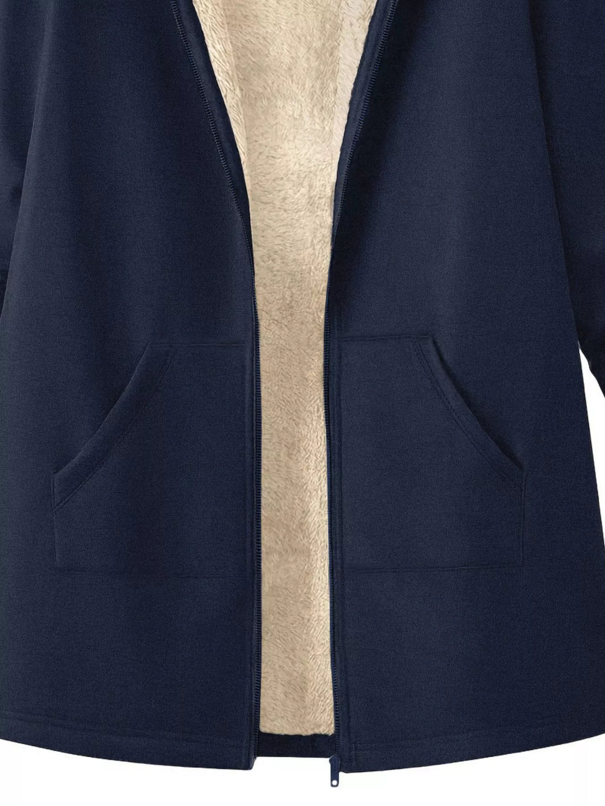 Fleece-lined Zip Up Hooded Outerwear (12)
