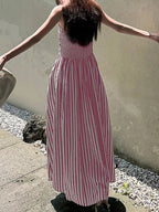 Striped Sleeveless Maxi Dress (7)