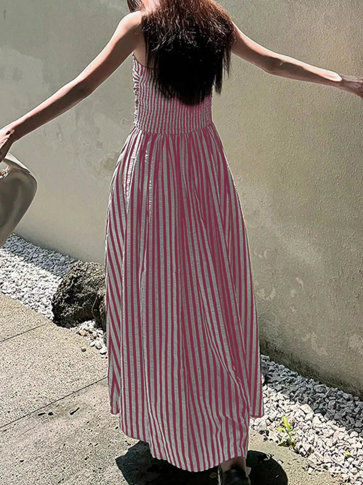 Striped Sleeveless Maxi Dress (7)