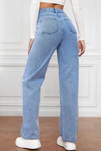 High Waist Straight Jeans (5)