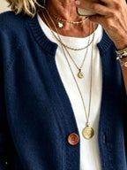 Full Size Button Up Raglan Sleeve Cardigan Plus (14)