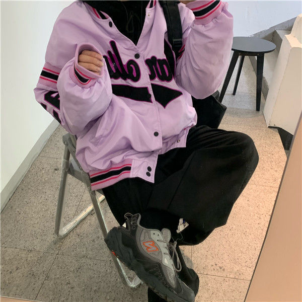 Vintage Harajuku Jacket Hip Hop Loose photo 9