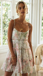 Vacation Print Slip Dress photo 1