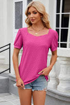 Eyelet Short Sleeve T-shirt (3)