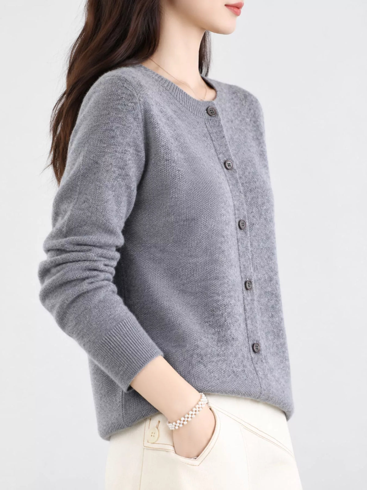 Button-down Long Sleeve Cardigan (55)