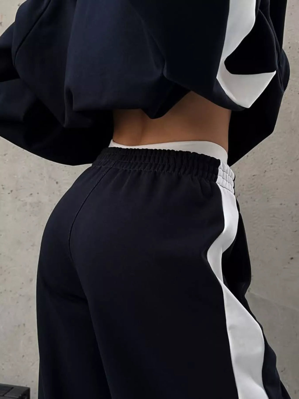 Zip Up Long Sleeve Outerwear Pants Set (8)