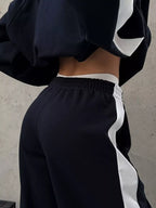Zip Up Long Sleeve Outerwear Pants Set (8)