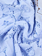 Floral Lace Short Sleeve Midi Dress (22)