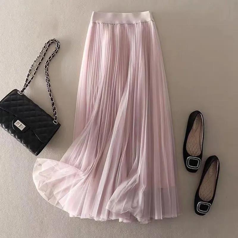 Pleated Mesh Skirt photo 7