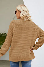 Open Front Raglan Sleeve Pocketed Cardigan (12)