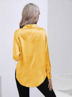 Collared Neck Buttoned Long Sleeve Shirt (9)
