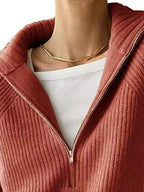 Half-zip Long Sleeve Sweater (15)
