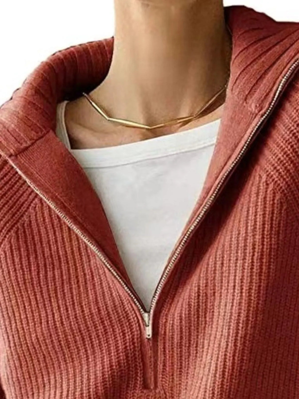 Half-zip Long Sleeve Sweater (15)