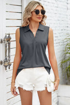 Ruched Johnny Collar Tank (14)