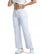 Frayed Edge Straight Leg Jeans (19)