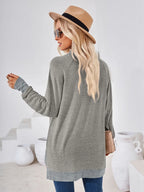 Contrast Mock Neck Long Sleeve T-shirt (25)