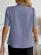 V-neck Button-down Shirt (11)