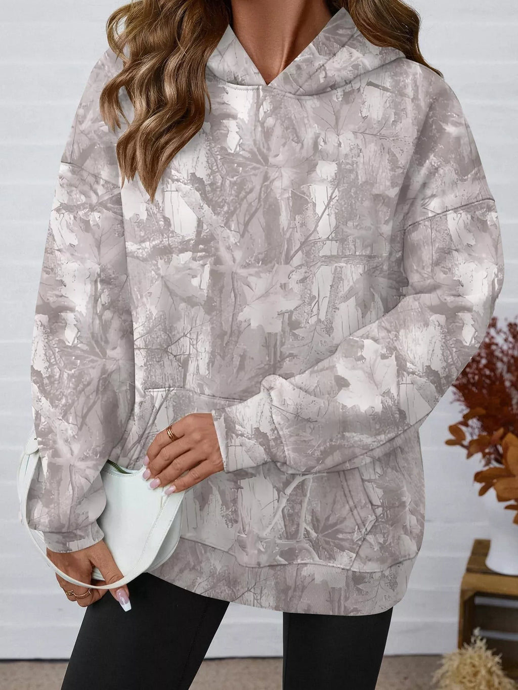 Printed Kangaroo Pocket Oversized Hoodie (8)