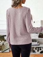 Ribbed Knit Long Sleeve T-shirt (14)