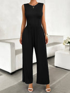 Round Neck Sleeveless Wide Leg Jumpsuit (14)