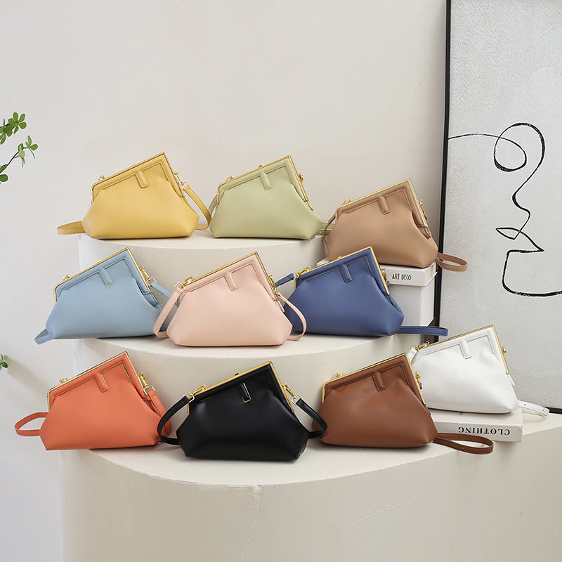 All-match Messenger Bag Irregular Textured One-shoulder photo 3