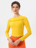 Round Neck Long Sleeve Active T-shirt