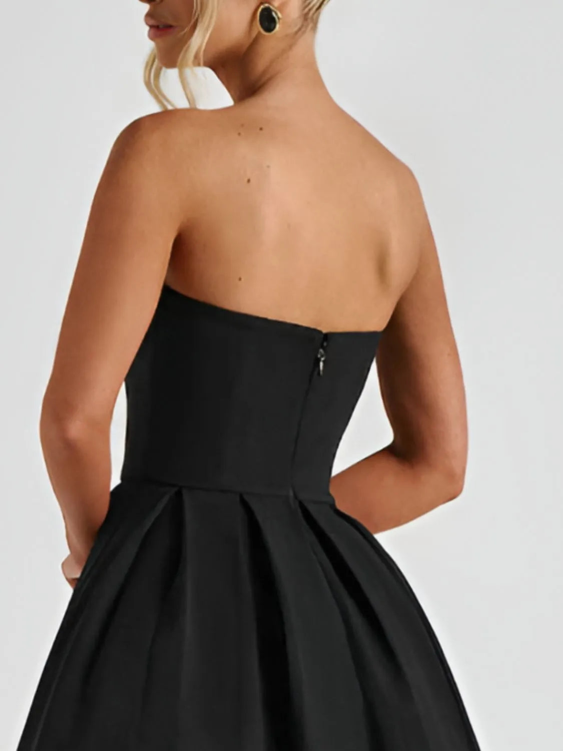 Solid Color Tube Midi Dress (10)