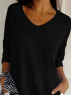 Full Size Relaxed Fit Ribbed Hem Sweater Plus (18)