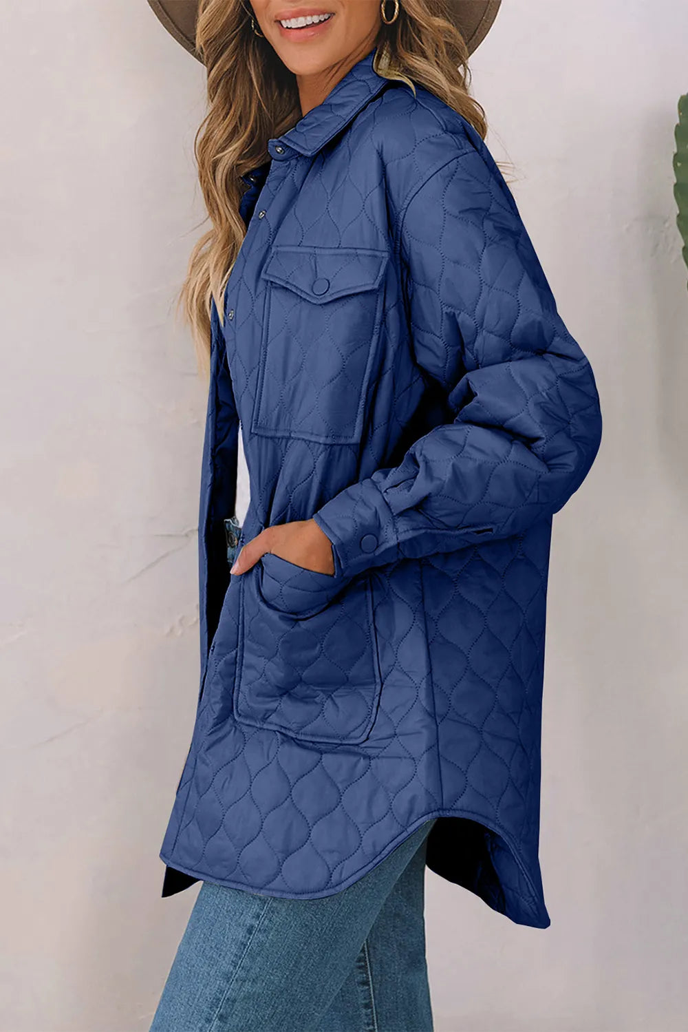 Snap Down Collared Winter Coat (11)
