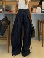 High-waisted Wide-leg Pants (2)
