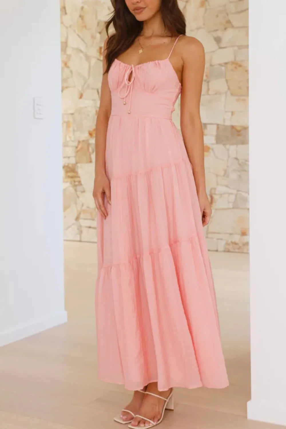 Ruched Smocked Back Cami Dress (27)