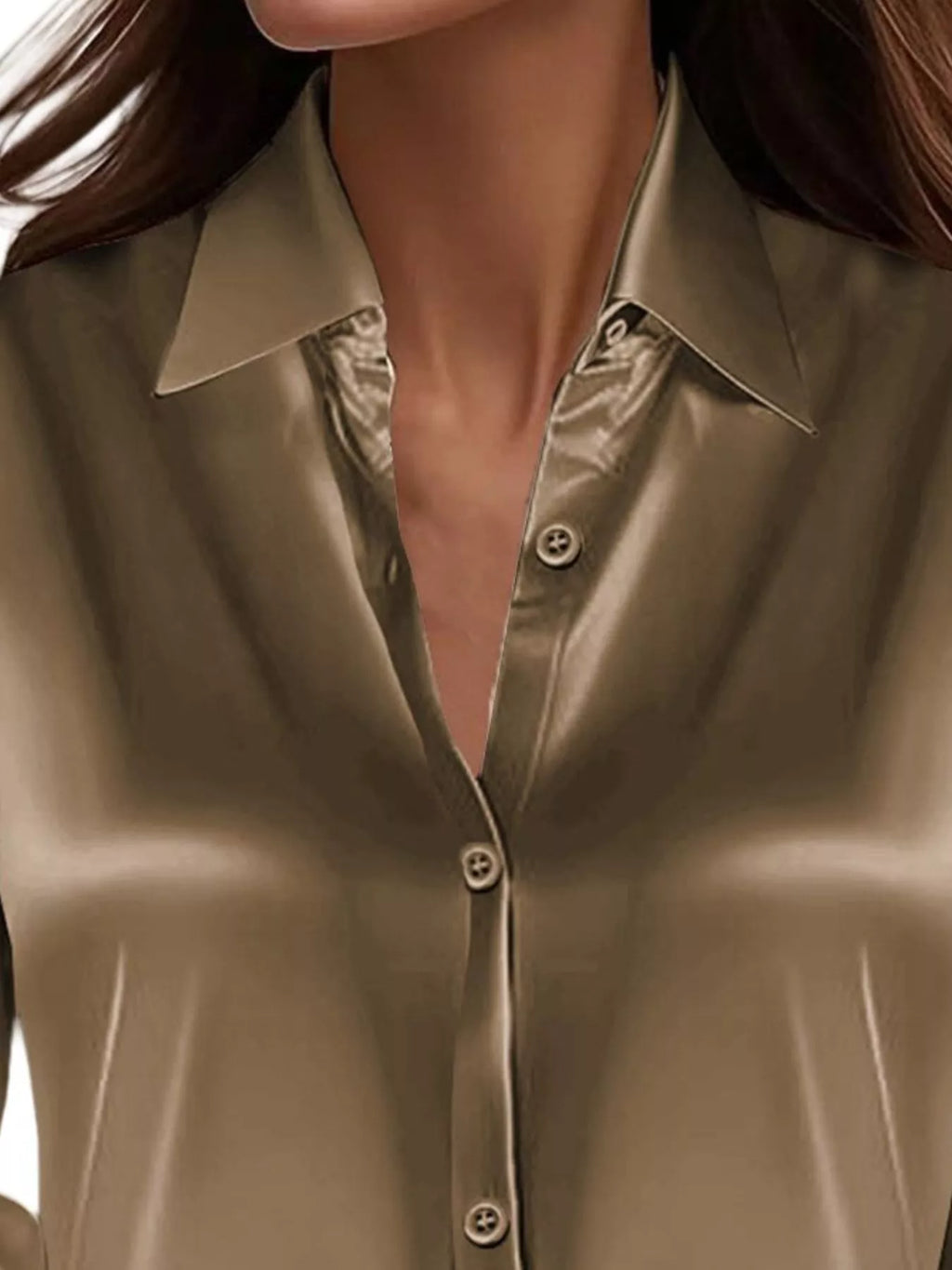 Full Size Button Down Collared Neck Long Sleeve Shirt Plus (17)